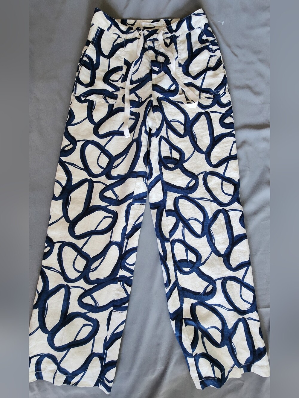 Contemporaine par Simons 100% Linen Abstract Pants ✨